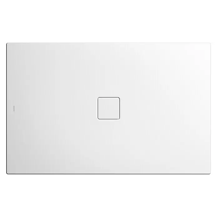 Kaldewei Duschwanne Conoflat - L x B: 130 x 90 cm, Stahl, Weiß - Weiße KALDEWEI rechteckige Duschwanne mit mittigem quadratischem Ablaufdeckel.