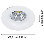 Eglo Set okruglih ugradbenih LED svjetiljki Salabate  (18 W, Bijela, Neutralno bijelo) | BAUHAUS