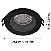 Eglo Led-inbouwspotset SALABATE (18 W, Zwart, Neutraal wit) | BAUHAUS