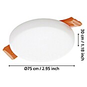 Eglo Ronde led-inbouwverlichting Rapita (4,5 W, Ø x h: 7,5 x 2 cm, Wit, Neutraal wit) | BAUHAUS