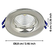 Eglo Led-inbouwspotset SALABATE (18 W, Mat Nikkel, Neutraal wit) | BAUHAUS