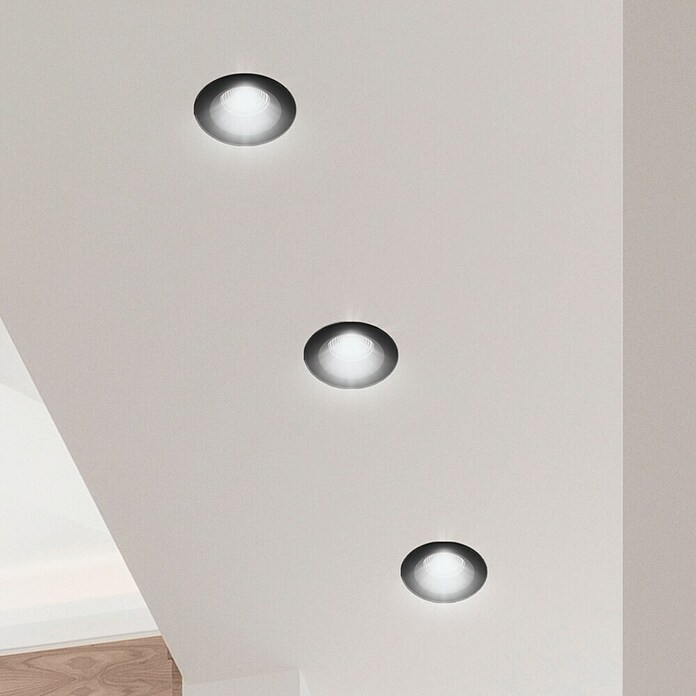 Eglo Led-inbouwspotset SALABATE (18 W, Zwart, Neutraal wit) | BAUHAUS