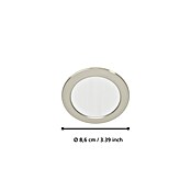 Eglo Set okruglih ugradbenih LED svjetiljki Calogne  (3 W, Ø x V: 8,6 x 4 cm, Nikl) | BAUHAUS
