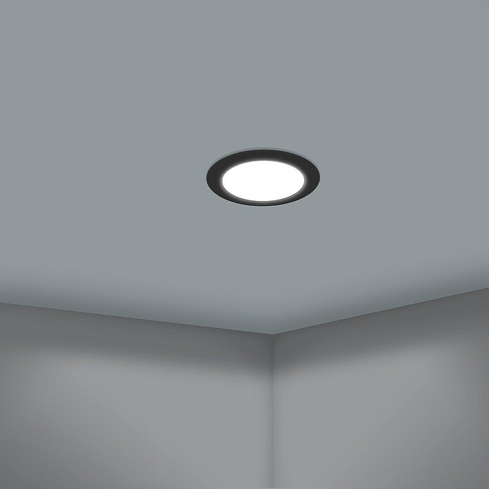 Eglo Set okroglih LED vgradnih svetilk Calogne  (3 W, Ø x V: 8,6 x 4 cm, Črna) | Vgradni žarometi | Reflektorji in žarometi | Svetila | Elektro in svetila | Izdelki | BAUHAUS