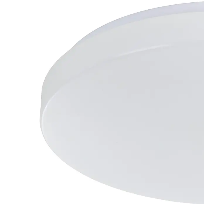 Eglo LED-Deckenleuchte rund TOTARI-Z - 19,2 W, Ø x H: 38 x 7 cm, Weiß - Nahaufnahme einer schlichten, runden, weißen Deckenleuchte, die modernes Design und Funktionalität für jeden Raum vereint.