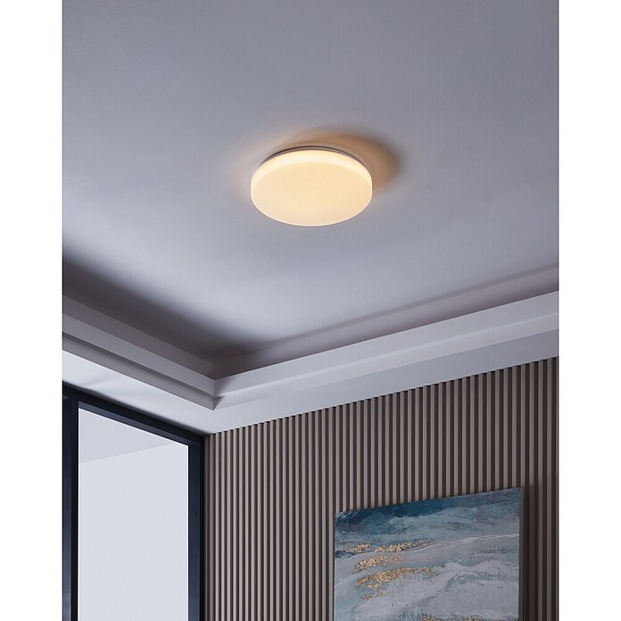 Eglo LED okrogla stropna svetilka TOTARI-Z  (19,2 W, Ø x V: 38 x 7 cm, Bele barve) | 3016 - Deckenleuchte | CACB - Deckenleuchten | CAC - Indoorleuchten | CA - Beleuchtung | C - Elektro | BAUHAUS
