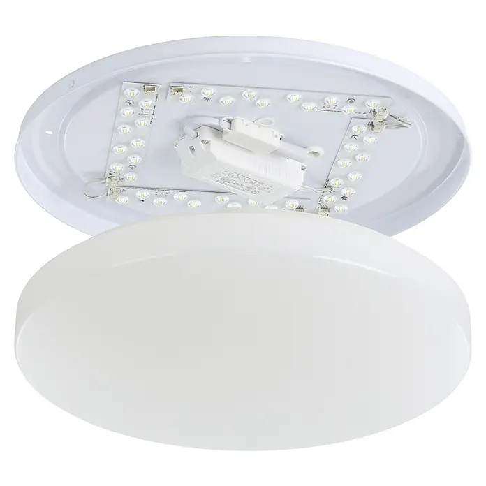 Eglo LED-Deckenleuchte rund TOTARI-Z - 19,2 W, Ø x H: 38 x 7 cm, Weiß - Weiße LED-Deckenleuchte mit runder Form. Die Lampe hat eine hohe Lichtausbeute und ist energieeffizient.
