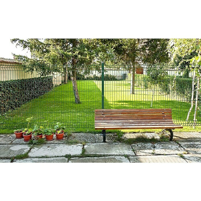 Panel de malla Eco Plus en kit (2 x 2 m, Verde, 9 pzs.) | BAUHAUS