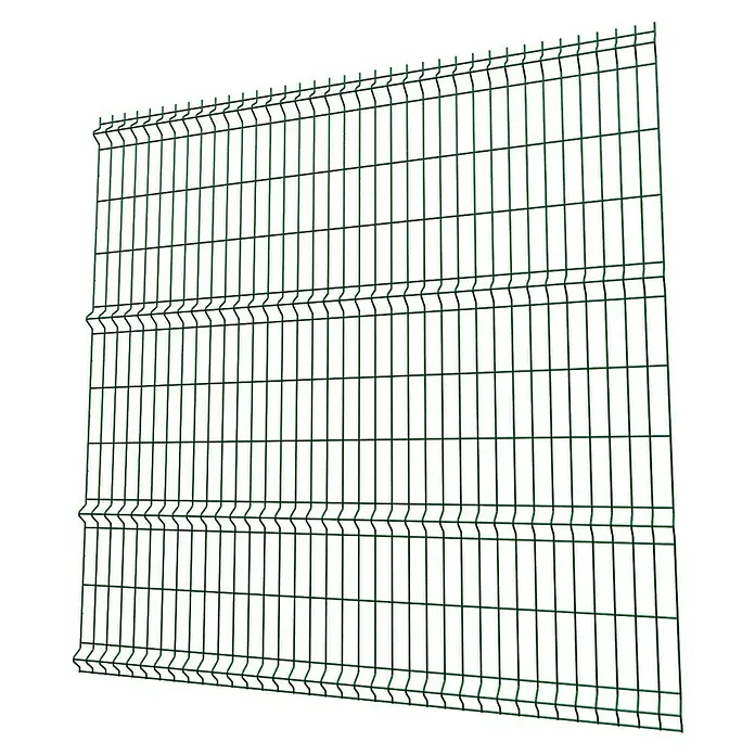 Panel de malla Eco Plus - L x Al: 2 x 2 m, Verde - Valla de malla metálica verde para exteriores, robusta y duradera. Ideal como límite de propiedad y valla de jardín.