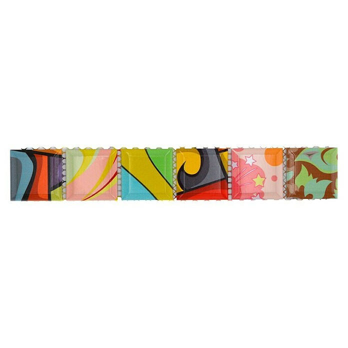 Bordura za pločice YBO ART  (4,5 x 28,8 cm, Šarena, Sjaj) | BAUHAUS