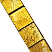 Fliesenbordüre Struktur YBO 8GO25 (30 x 4,8 cm, Gold, Glänzend) | BAUHAUS