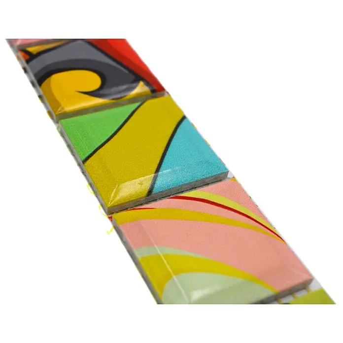 Fliesenbordüre YBO ART - 4,5 x 28,8 cm, Bunt, Glänzend - Bunte Keramikfliesen mit modernen Mustern, ideal für die Gestaltung von Küche und Bad, die Ihrem Zuhause einen Hauch von Farbe verleihen.
