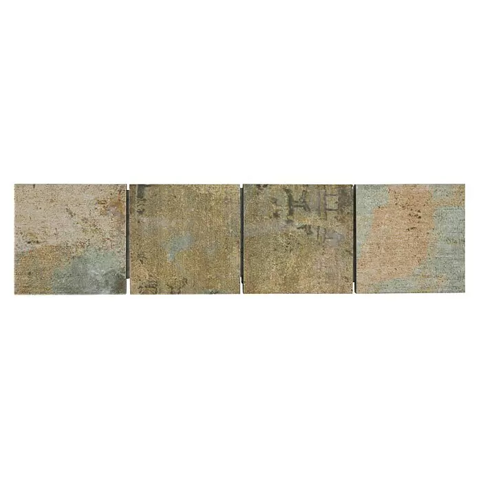 Fliesenbordüre YBO CB71BBG29 x 7,1 cm, Mix Beige/Braun/Grün, Matt