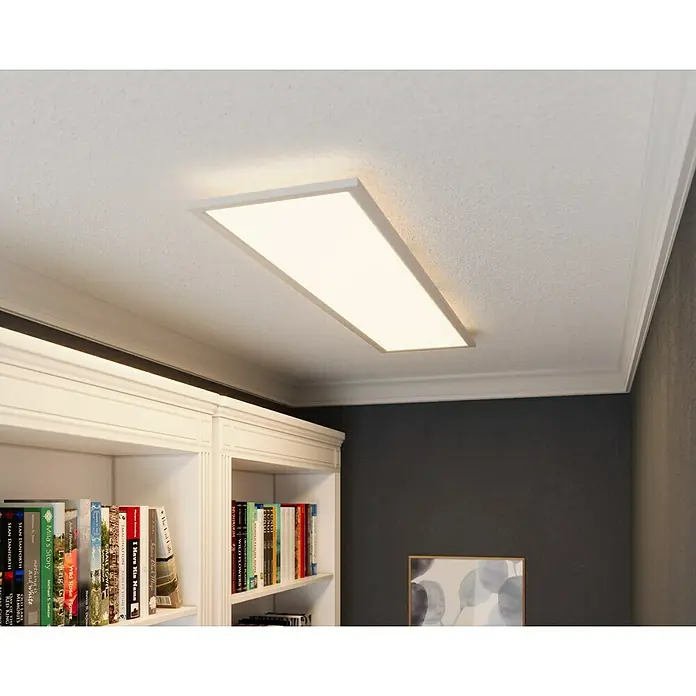 Tween Light LED-Panel RGB-RC-CCT-DIM - 32,5 W, L x B x H: 120 x 30 x 5,5 cm, Weiß, RGBW - Moderne Deckenleuchte mit rechteckigem Design, die eine helle und gleichmäßige Beleuchtung bietet, ideal für moderne Innenräume.