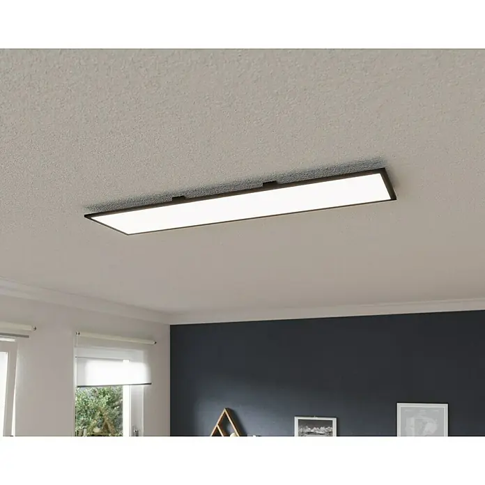 Tween Light LED-Panel Schwarz - 33 W, L x B x H: 120 x 30 x 5 cm, Schwarz, Neutralweiß - Diese rechteckige Deckenleuchte in Schwarz bietet eine stilvolle und moderne Beleuchtung für jeden Raum.
