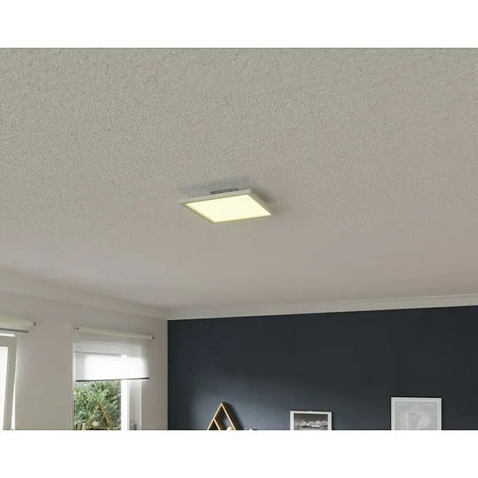 Tween Light LED-Panel RGB-RC-CCT-DIM - 15,5 W, L x B x H: 30 x 30 x 5,5 cm, Weiß, RGBW - Deckenleuchte mit quadratischer Form, die ein warmes, einladendes Licht spendet und eine moderne Atmosphäre schafft.