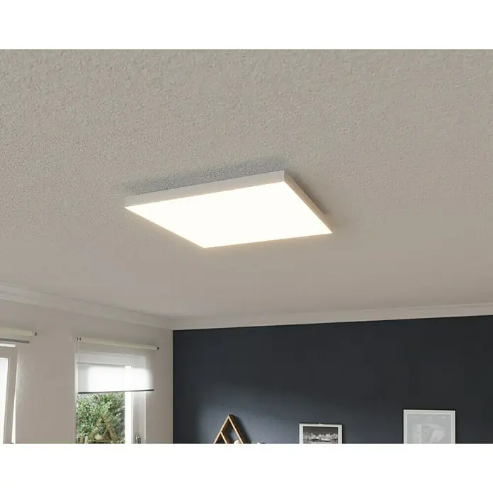 Tween Light LED-Panel Frameless - 33 W, L x B x H: 60 x 60 x 6 cm, Weiß, Mehrfarbig - Moderne LED-Deckenleuchte mit quadratischem Design. Die flache Leuchte sorgt für eine helle und gleichmäßige Ausleuchtung im Raum.
