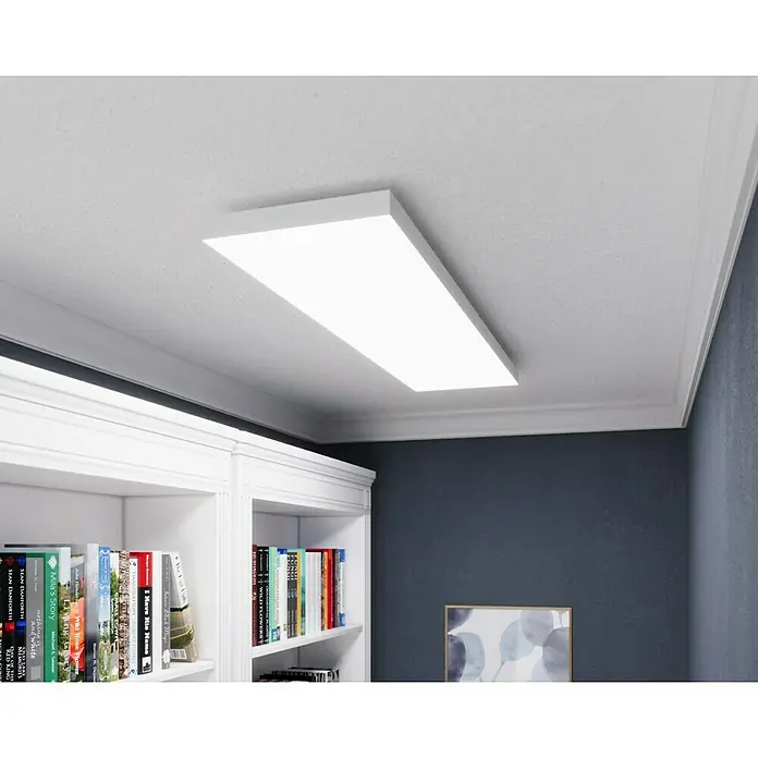 Tween Light LED-Panel Frameless - 34 W, L x B x H: 120 x 30 x 4,4 cm, Weiß, Mehrfarbig - Einbauleuchte mit LED-Panel an der Decke, die eine helle und gleichmäßige Beleuchtung bietet, ideal für moderne Innenräume.