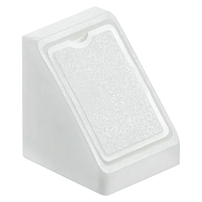 Suki Conector de esquina - 21 x 18 x 21 mm, Blanco - Protector de esquina blanco con superficie antideslizante para muebles y paredes, protege contra daños y golpes.