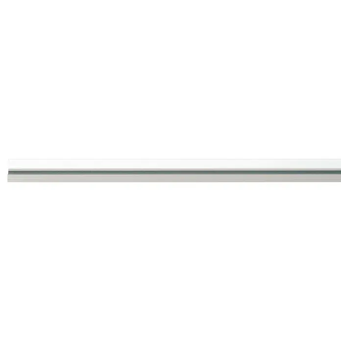 Vorhangschiene Level Verdunkelungssystem - Weiß, Länge: 150 cm, Anzahl Läufe: 1 Stk. - Nahaufnahme einer weißen Stromschiene für Beleuchtungssysteme, ideal für flexible Lichtgestaltung im Innenbereich.