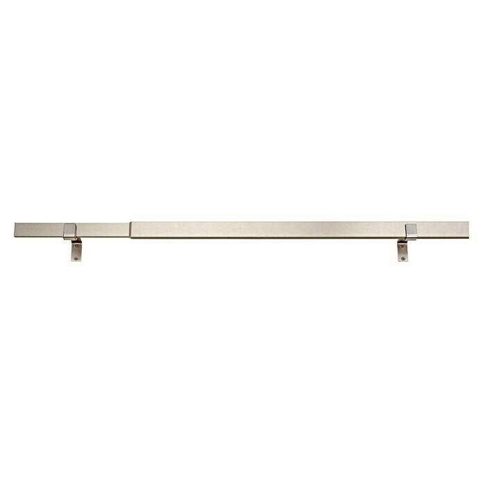 Stilgarnitur Up Right (Länge Gardinenstange: 120 cm - 210 cm, Edelstahl-Optik) | BAUHAUS