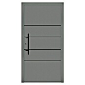 Splendoor Haustür Premium Kiel (110 cm x 210 mm, DIN Anschlag: Links, Graualuminium) | BAUHAUS