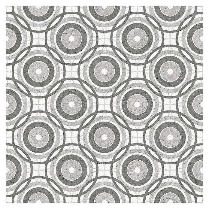 Porculanska pločica Vintage Mix (25 x 25 cm, Bijelo-sive boje, glazirano)