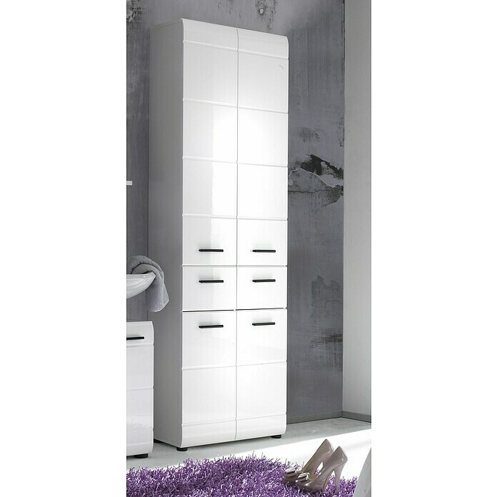 Trendteam Skin Hochschrank (60 x 31 x 182 cm, Weiß) | BAUHAUS