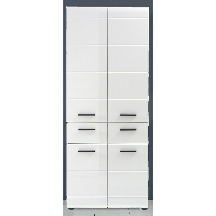 Trendteam Skin Hochschrank (60 x 31 x 182 cm, Weiß) | BAUHAUS