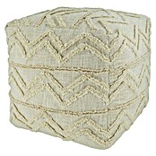 Hocker Sitzpouf Boho (40 x 40 x 40 cm, Creme, Baumwolle) | BAUHAUS