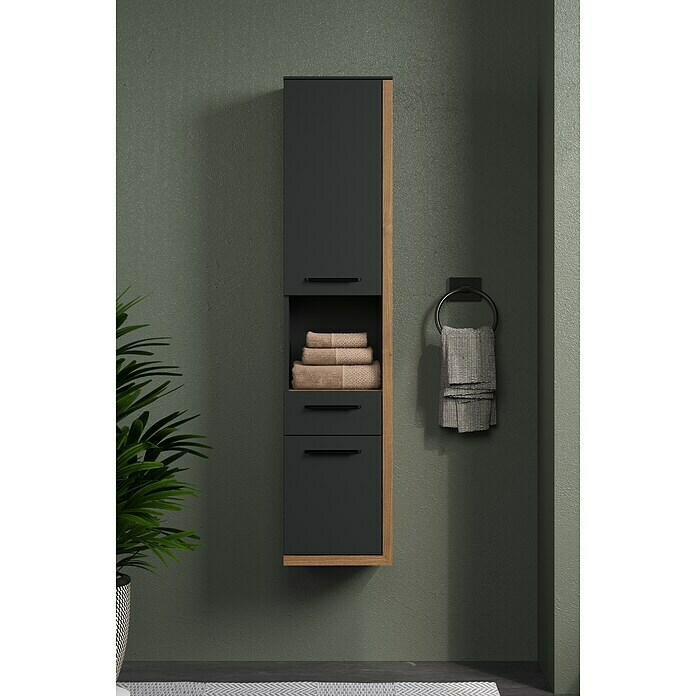 Trendteam Synnax Hochschrank (35 x 31 x 157 cm, Coast Evoke Eiche/Anthrazit, Anschlag: Rechts) | BAUHAUS