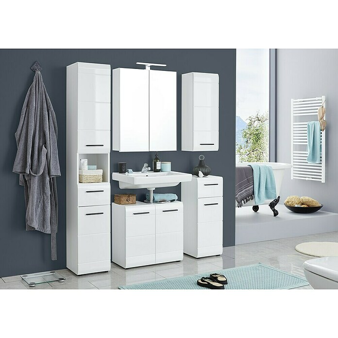 Trendteam Skin Spiegelschrank (B x H: 60 x 67 cm, Ohne Beleuchtung, Holz, Weiß) | BAUHAUS