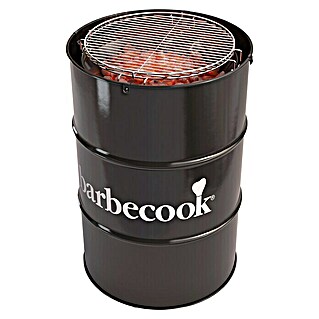 Barbecook Holzkohlegrill Feuertonne Edson (Durchmesser Grillfläche: 47,5 cm, Schwarz)