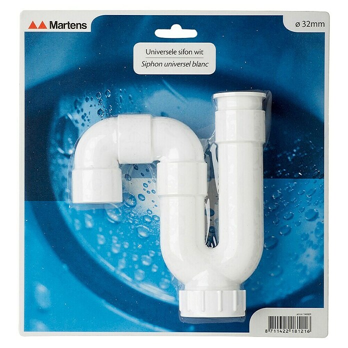 Martens Sifon (Wit, 32 mm, Kunststof) | BAUHAUS