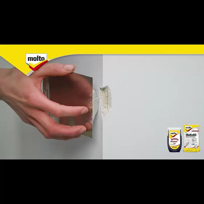Molto Spachtelpulver Moltofill Das Original - Weiß, 500 g - Spachtelstellen einfach verschwinden lassen