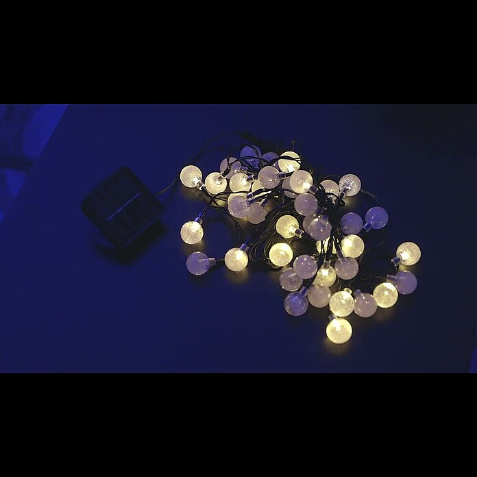 BAUHAUS LED-Solar-Lichterkette Balls (Außen, 6,9 m, Warmweiß) | BAUHAUS