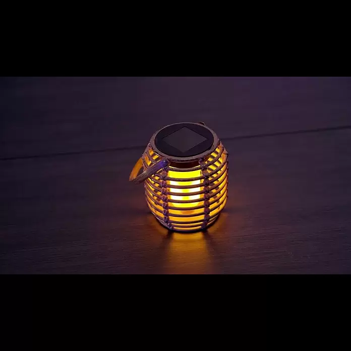 BAUHAUS Solar-Tischleuchte - Rattan, IP44 - Solarneuheiten 31363262 Lampe 13