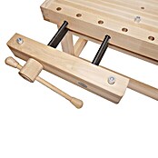 Ramia Werkbank Premium Superb (2.165 x 855 x 870 mm, Schwalbenschwanzgezinktes Buchenholz)