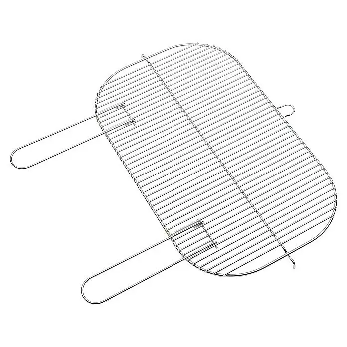 Barbecook Grillrost - L x B: 59,7 x 36,4 cm, Rostfreier Stahl - Silbernes Metall-Grillrost mit zwei Griffen, zum Grillen geeignet.