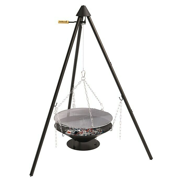 Barbecook Schwenkgrill Junko (Ø x H: 60 x 160 cm, Schwarz/Silber) | BAUHAUS