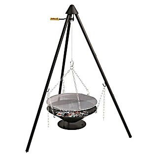 Barbecook Schwenkgrill Junko (Ø x H: 60 x 160 cm, Schwarz/Silber)