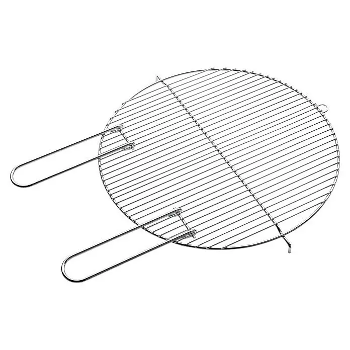 Barbecook Grillrost - Durchmesser: 43 cm, Rostfreier Stahl - Rundes metallisches Grillrost mit zwei Griffen.