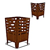Barbecook Feuerkorb Jill (L x B x H: 38 x 38 x 55 cm, Stahl, Braun) | BAUHAUS