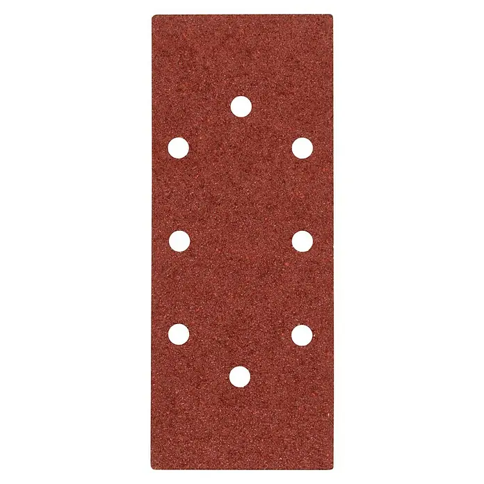 Craftomat Schleifstreifen Sparpack - 230 x 93 mm, 25 -tlg. - Rotbraunes Schleifpapier mit Löchern, ideal zum Schleifen von Holz und Metall für ein feines Finish.