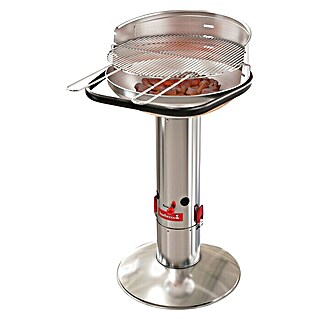 Barbecook Holzkohlegrill Loewy (Durchmesser Grillfläche: 47,5 cm, Silber, Edelstahl)