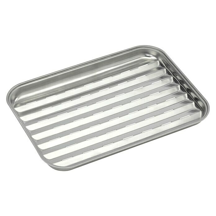 Barbecook Grillschale Wiederverwendbar (L x B x H: 24 x 34,5 x 3 cm, Edelstahl) | BAUHAUS