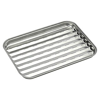 Barbecook Grillschale Wiederverwendbar (L x B x H: 24 x 34,5 x 3 cm, Edelstahl)