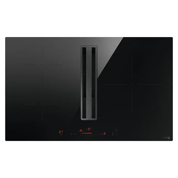 Turboair Placa de cocción con campana Impulso - L x An: 51,5 x 83 cm, Número de fogones de inducción: 3 ud., Inducción - La placa de cocción con extractor integrado ofrece diseño moderno y funcionalidad para una cocina eficiente.