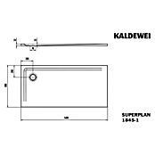 Kaldewei Duschwanne Superplan (L x B: 80 x 160 cm, Stahl, Weiß) | BAUHAUS