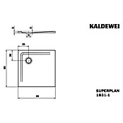 Kaldewei Duschwanne Superplan (L x B: 80 x 80 cm, Stahl, Weiß) | BAUHAUS